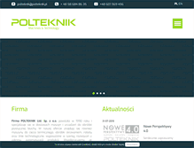 Tablet Screenshot of polteknik.pl